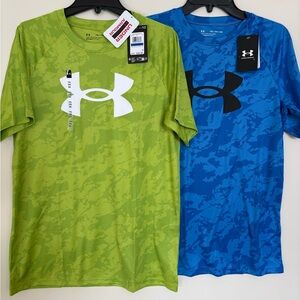 NEW Under Armour Loose Fit Printed Tech Tee - Athletic Bundle Youth XL